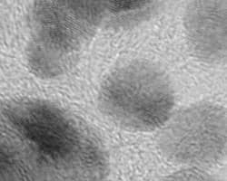 imagen microscópica de nanocristales EnSol AS