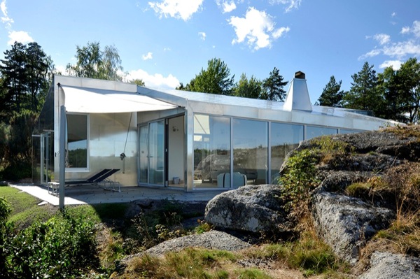 Cabaña de aluminio en un archipiélago Noruego