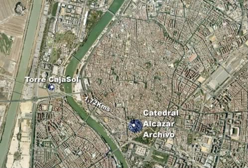 A la Unesco no le gusta el rascacielos de Sevilla Situacion Torre Cajasol en la ciudad de Sevilla
