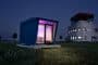 Hypercubus-habitacion-hotel-prefabricada-imagen exterior nocturna