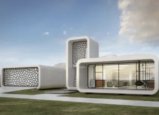 impresion 3d de edificios oficinas WinSun