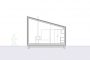 plano sección casa prefabricada Gomos