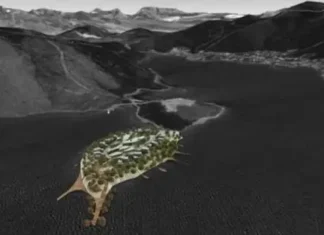 Plan sostenible para la península Pina (Turquía) vista aérea península Pina