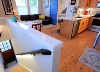 apartamento Airbnb sobre un garaje