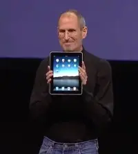 Steve Jobs presentando el iPad en 2010.
