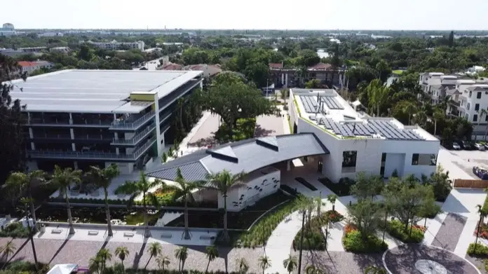 Edificios de la ampliación del Jardín Botánico Marie Selby en Sarasota.